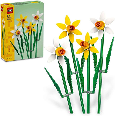Lego Iconic Nergis 40747- Dekoratif, Koleksiyonluk Ve Sergilenebilir Çiçek Modeli Yapım Seti (216 Pa