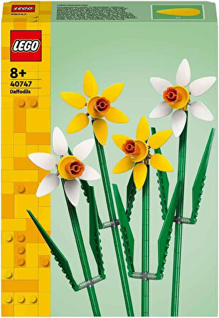 Lego Iconic Nergis 40747- Dekoratif, Koleksiyonluk Ve Sergilenebilir Çiçek Modeli Yapım Seti (216 Pa