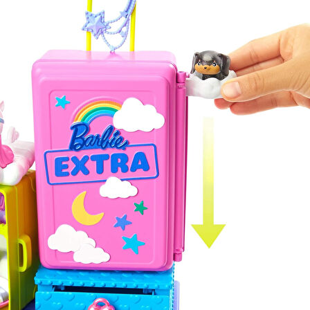 Barbie Extra Mini Ve Hayvan Dostları'Nın Seyahat Maceraları Oyun Seti, 2 Yavru Köpek Ve Barbie Extra