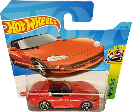 Hot Wheels - ´92 Dodge Viper Rt/10 - Hw Exotics 9/10 - Hkg71 - Short Card - Kırmızı - Mattel 2023