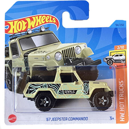 Hot Wheels - ´67 Jeepster Commando - Hw Hot Trucks 2/10 - Hkj02 - Short Card - Pickup - Earle Motors