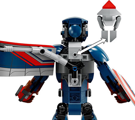 Lego Marvel Yeni Kaptan Amerika Yapım Figürü 76296 8 Yaş Ve Üzeri Süper Kahraman Seven Çocuklar Için