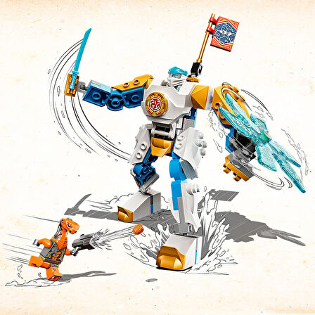 Lego® Ninjago® Zane’In Güçlendirici Robotu Evo 71761-6 Yaş Ve Üzeri Için Ninja Oyuncağı İçeren Oyunc