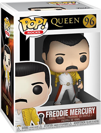 Funko Pop Figür - Rocks: Queen - Freddy Mercury At Wembley 1986 With Yellow Jacket