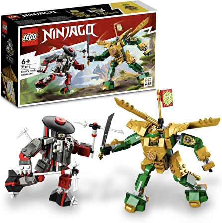 Lego® Ninjago® Lloyd’Un Robot Savaşı Evo 71781-6 Yaş Ve Üzeri Çocuklar Için Altın Lloyd Ve Kemik Sav