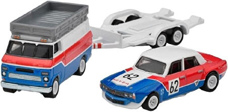 Hot Wheels Premium Hkf45 Team Transport '70 Rover P6 Group 2 / Hw Rally Hauler (#55)