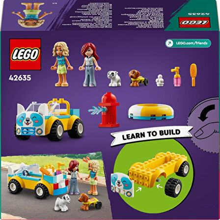 Lego Friends Köpek Kuaförü Arabası 42635-4 Yaş Ve Üzeri Çocuklar Için Köpek Figürü İçeren Yaratıcı O