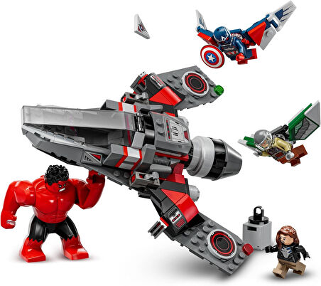 Lego Marvel Kaptan Amerika Ile Red Hulk Savaşı 76292 7 Yaş Ve Üzeri Süper Kahraman Seven Çocuklar Iç