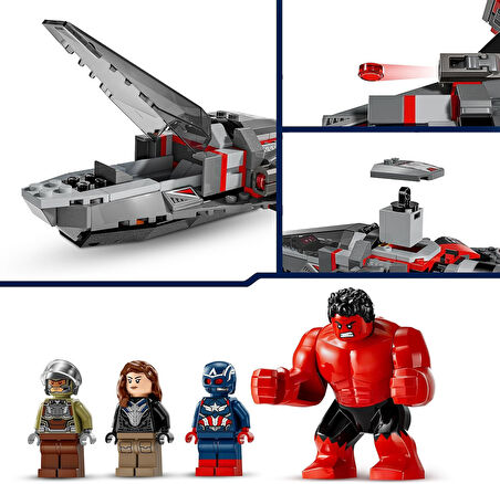Lego Marvel Kaptan Amerika Ile Red Hulk Savaşı 76292 7 Yaş Ve Üzeri Süper Kahraman Seven Çocuklar Iç