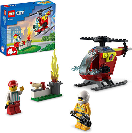 Lego® Technic İtfaiye Helikopteri 60318 Yapım Seti (53 Parça)