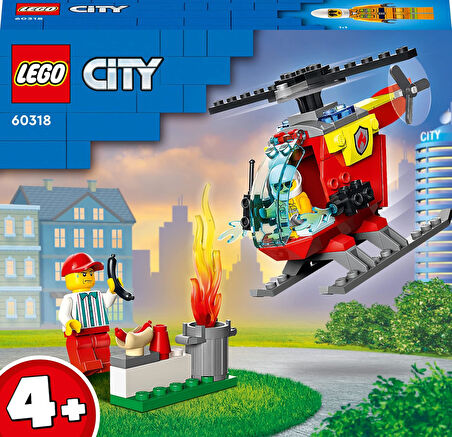 Lego® Technic İtfaiye Helikopteri 60318 Yapım Seti (53 Parça)