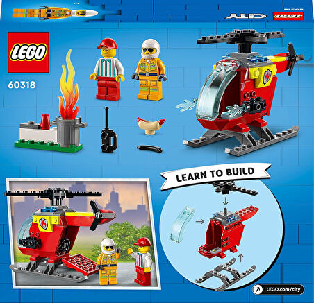 Lego® Technic İtfaiye Helikopteri 60318 Yapım Seti (53 Parça)