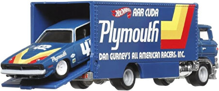 Hot Wheels Premium Car Culture Team Transport Flf56-Hrv38 '70 Plymouth Aar Cuda & Sakura Sprinter