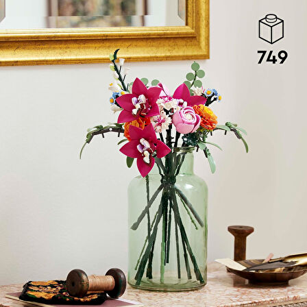 Lego Botanicals 10342 – Yetişkinler Için Gül, Papatya, Peygamber Çiçeği, Okaliptüs, Mürver Çiçeği, D