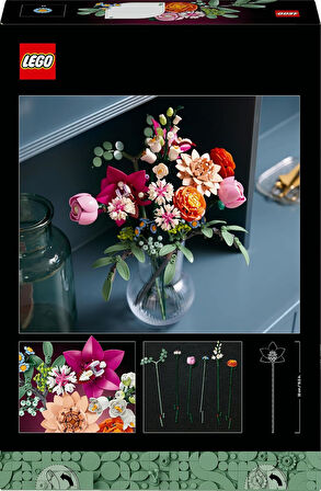 Lego Botanicals 10342 – Yetişkinler Için Gül, Papatya, Peygamber Çiçeği, Okaliptüs, Mürver Çiçeği, D
