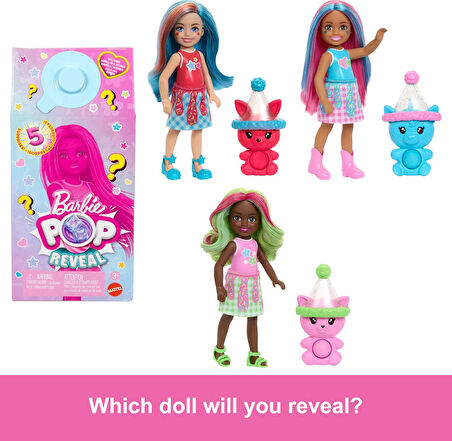 Barbie Chelsea Pop Reveal Smoothie Serisi Sürpriz Paket Jcn89