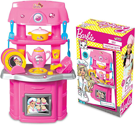 Barbie Şef Mutfak Set Renkli 3+