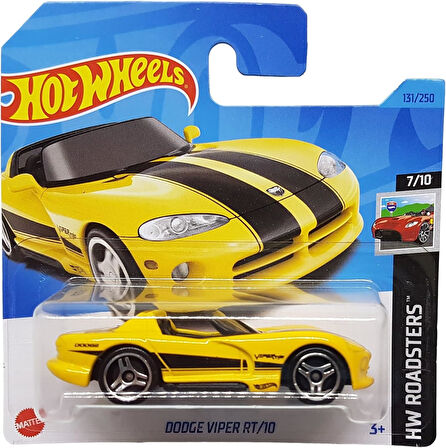 Hot Wheels - Dodge Viper Rt/10 - Hw Roadsters 7/10 - Hkh43 - Short Card - Sarı - Mattel 2023