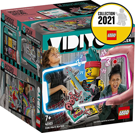 Lego Vidiyo Punk Pirate Beatbox 43103 Yapım Seti (73 Parça) - Çocuklar Için Kendi Müzik Video Kliple