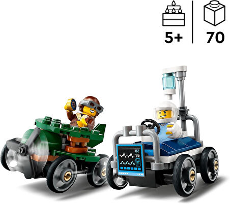 Lego City Uçak, Hastane Yatağına Karşı Yarış Arabası Paketi 60459-5 Yaş Üzeri Çocuklar Için Yaratıcı