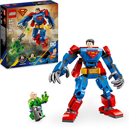 Lego Dc Superman Robotu, Lex Luthor’A Karşı 76302-6 Yaş Ve Üzeri Süper Kahraman Sevenler Için Yaratı