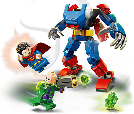 Lego Dc Superman Robotu, Lex Luthor’A Karşı 76302-6 Yaş Ve Üzeri Süper Kahraman Sevenler Için Yaratı