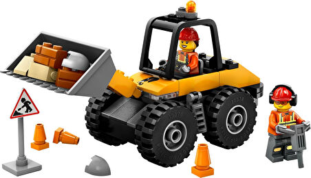 Lego Sarı Tekerlekli İnşaat Yükleyicisi 60450-4 Yaş Ve Üzeri Çocuklar Için Yaratıcı İnşaat Aracı İçe