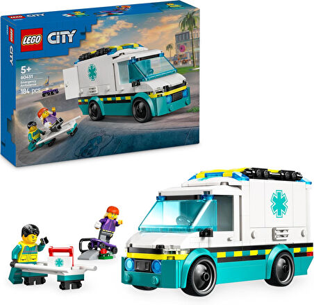 Lego City Acil Yardım Ambulansı 60451 - Model Araç Seven 5 Yaş Üzeri Çocuklar Için Yaratıcı Oyuncak 