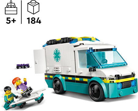 Lego City Acil Yardım Ambulansı 60451 - Model Araç Seven 5 Yaş Üzeri Çocuklar Için Yaratıcı Oyuncak 