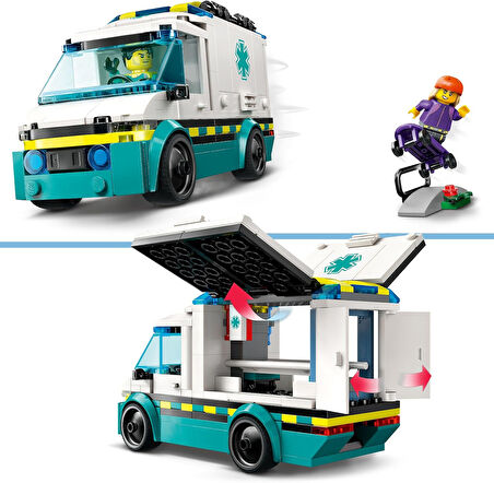 Lego City Acil Yardım Ambulansı 60451 - Model Araç Seven 5 Yaş Üzeri Çocuklar Için Yaratıcı Oyuncak 