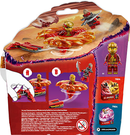Lego Ninjago Kai’Nin Ejderha Spinjitzu Topacı 71823-6 Yaş Ve Üzeri Çocuklar Için 2 Ninja Minifigürü 