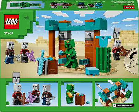 Lego Minecraft Serseri Köylü Çöl Devriyesi 21267 – 7 Yaş Ve Üzeri Kız Ve Erkek Çocuklar Için Pillage