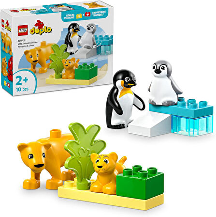 Lego Duplo Town Vahşi Hayvan Aileleri: Penguenler Ve Aslanlar 10442-2 Yaş Ve Üzeri Çocuklar Için Eği