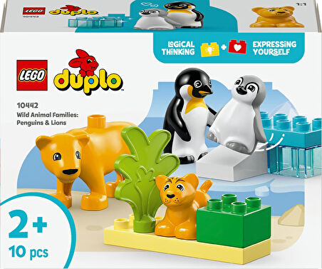 Lego Duplo Town Vahşi Hayvan Aileleri: Penguenler Ve Aslanlar 10442-2 Yaş Ve Üzeri Çocuklar Için Eği