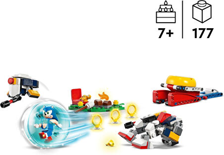 Lego Sonic The Hedgehog: Sonic’In Kamp Ateşi Çarpışması 77001, 7 Yaş Ve Üzeri Kız Ve Erkek Çocukları