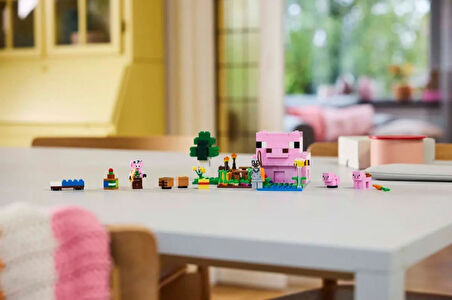 Lego Minecraft Yavru Domuz Evi 21268 – 7 Yaş Ve Üzeri Çocuklar Için Kahraman Figürü, Yaratıklar Ve O