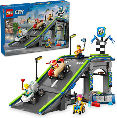 Lego City Senin Kuralların: Yarış Arabası Rampa Parçası 60460-6 Yaş Ve Üzeri Çocuklar Için Sürücü Mi
