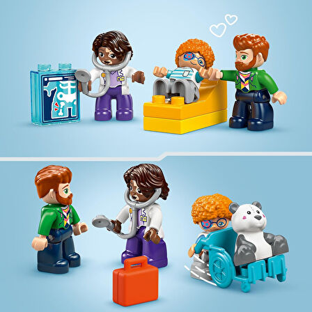 Lego Duplo Town İlk Doktor Ziyareti 10449 - 2 Yaş Ve Üzeri Küçük Çocuklar İçin Eğitici Ve Yaratıcı O