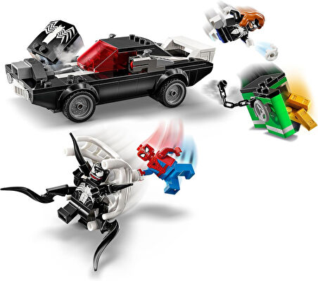 Lego Marvel Örümcek Adam, Venom Arabasına Karşı 76309-7 Yaş Ve Üzeri Çocuklar Için Araç Ve Minifigür