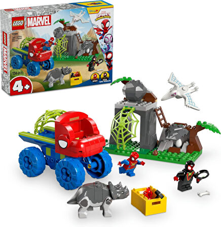 Lego Marvel Spidey Ve İnanılmaz Arkadaşları Spidey Ekibi Dinozor Kamyonlu Kurtarma 11199-4 Yaş Ve Üz