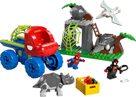 Lego Marvel Spidey Ve İnanılmaz Arkadaşları Spidey Ekibi Dinozor Kamyonlu Kurtarma 11199-4 Yaş Ve Üz