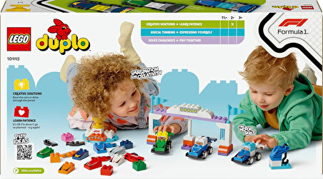 Lego Duplo Town F1 Takımı Yarış Arabaları Ve Sürücüler 10445-2 Yaş Ve Üzeri Çocuklar İçin Eğitici Ve