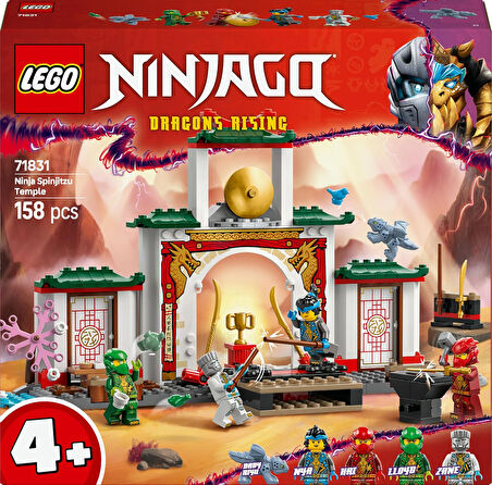 Lego Ninjago Ninja Spinjitzu Tapınağı 71831-4 Yaş Ve Üzeri Çocuklar Için 4 Minifigürle Ejderha Model