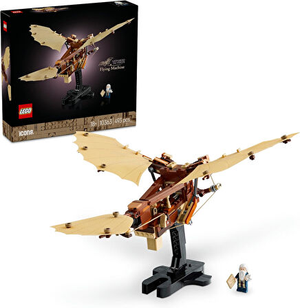 Lego Icons Leonardo Da Vinci’Nin Uçan Makinesi 10363 – Tarih Ve Havacılık Meraklısı Yetişkinlere Öze