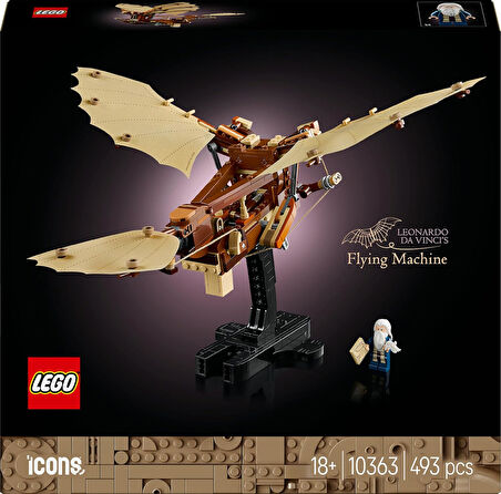 Lego Icons Leonardo Da Vinci’Nin Uçan Makinesi 10363 – Tarih Ve Havacılık Meraklısı Yetişkinlere Öze