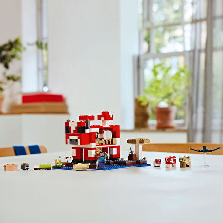 Lego Minecraft Moshroom Evi 21270 – 8 Yaş Ve Üzeri Erkek Ve Kız Çocuklar Için Mantar Tarlaları, Stev