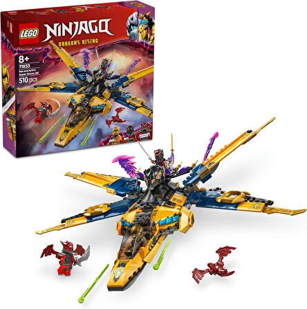 Lego Ninjago Ras Ve Arin'In Süper Fırtına Jeti 71833-8 Yaş Ve Üzeri Çocuklar Için 3 Ninja Minifigürü