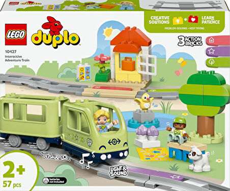 Lego Duplo Town İnteraktif Macera Treni 10427-2 Yaş Ve Üzeri Çocuklar Için Işık Ve Seslerle Rol Yapm