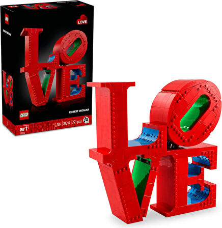 Lego Art Love Yapım Seti 31214 – Yetişkinler Için Ofis Veya Ev Hediyesi Olabilecek Robert Indiana He