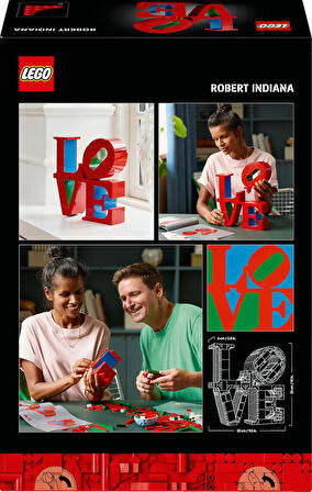 Lego Art Love Yapım Seti 31214 – Yetişkinler Için Ofis Veya Ev Hediyesi Olabilecek Robert Indiana He